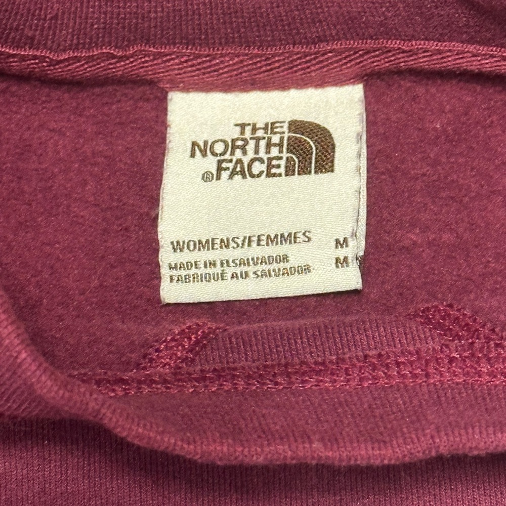 The North Face Burgundy Crewneck Sweatshirt Women’s Medium Cozy Essentials 🍂 - Picture 2 of 7